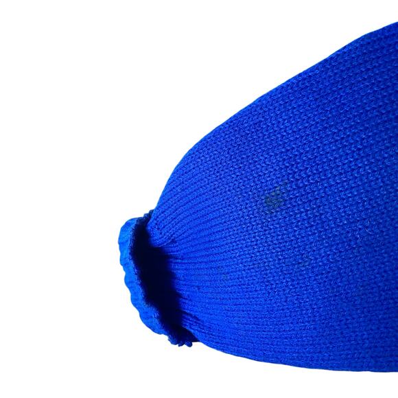 Vintage 60s 70s Varsity Letterman Cardigan Sweater Blue Wool B Patch Band Jacket - Picture 6 of 6